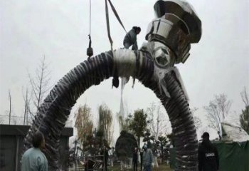 鉆戒雕塑精選，陸地?cái)[件，公園景觀鉆戒雕塑廠家